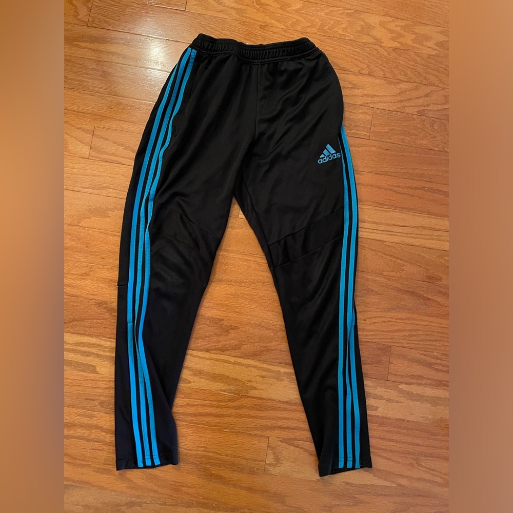 Men Adidas Track Jogger - Medium, Black and Blue